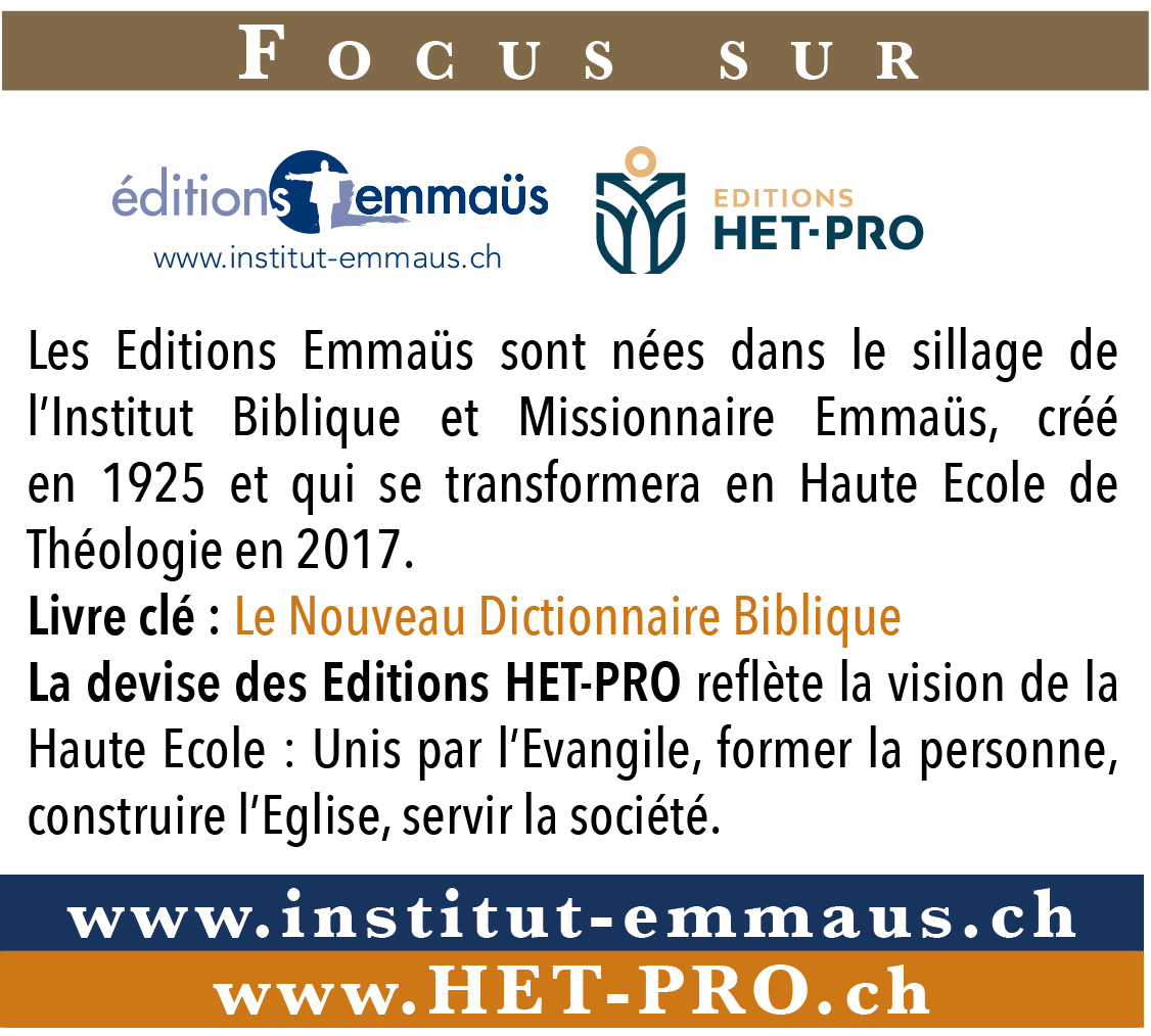 Focus sur les Editions Emmaüs et Editions Het-Pro